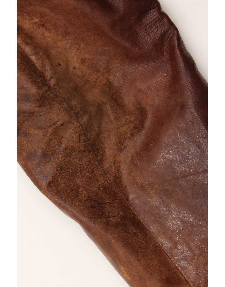 Vintage herre læderjakke UK 38 Medium Brown