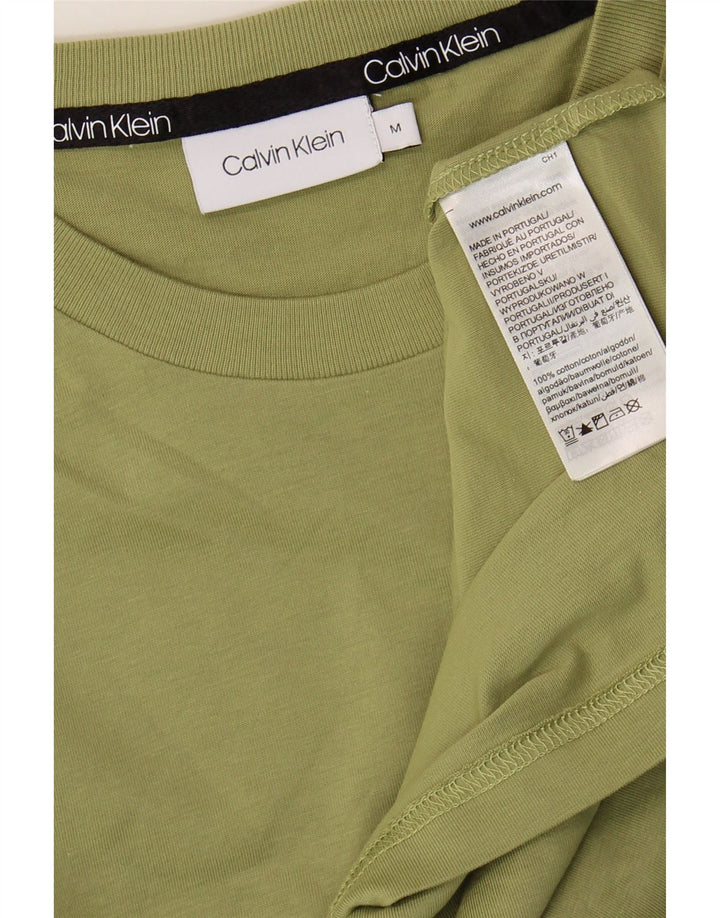 CALVIN KLEIN Mens T-Shirt Top Medium Green Cotton Vintage Calvin Klein and Second-Hand Calvin Klein from Messina Hembry 