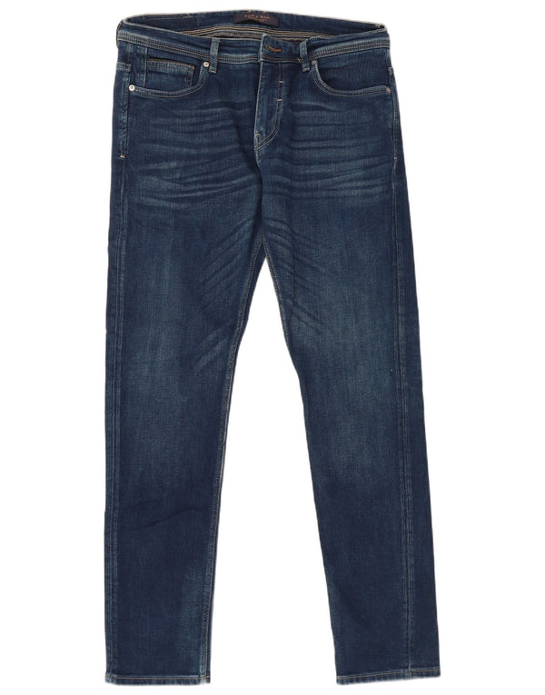 Zara Herre Skinny Jeans EU 44 Large W34 L31 Navy Blue
