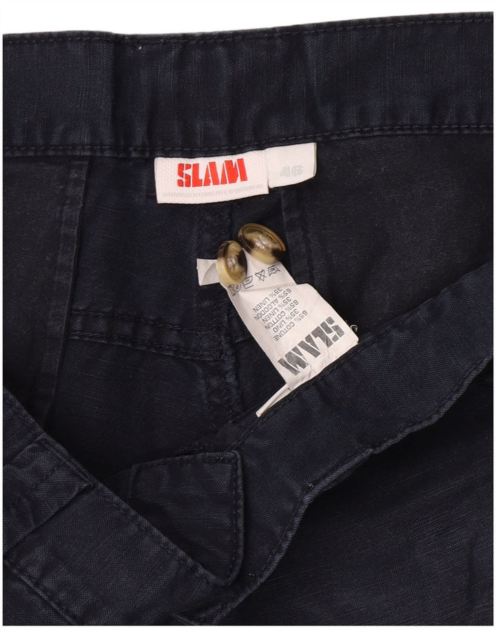 Slam Herre Cargo Shorts IT 46 Small W30 Marineblå Bomuld