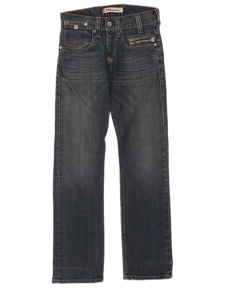 Levi's Womens 506 Straight Jeans med standard pasform W28 L32 Blå