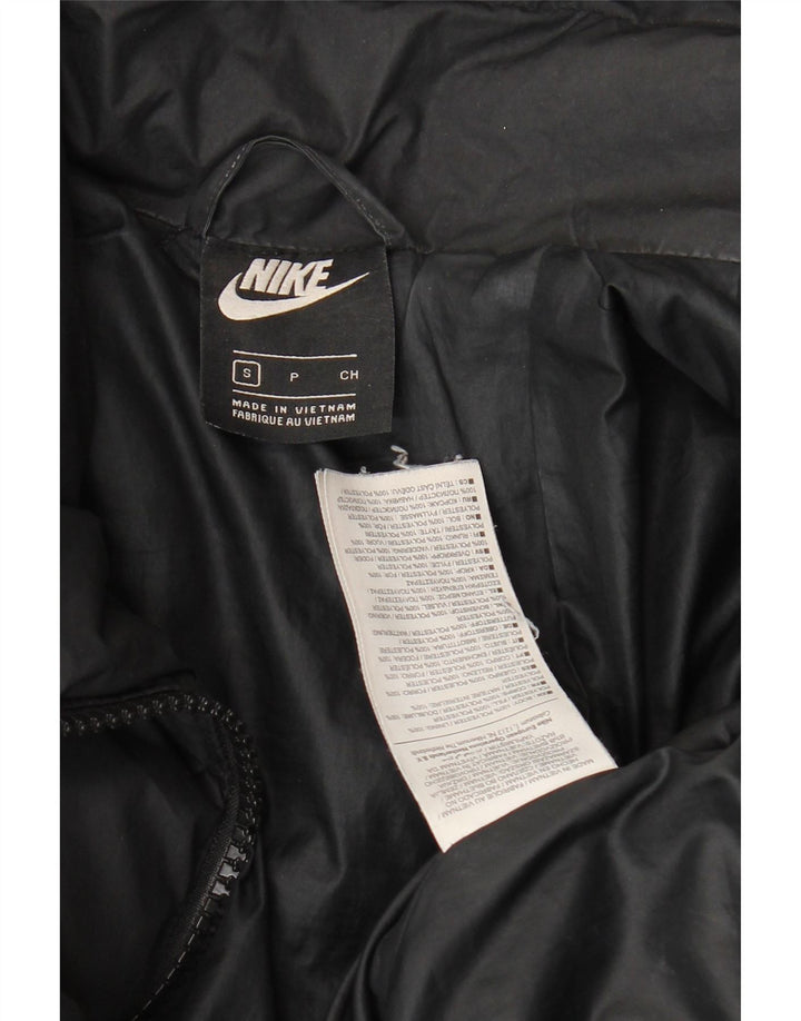 Nike Womens Crop Oversized polstret jakke UK 10 Small Black Polyester