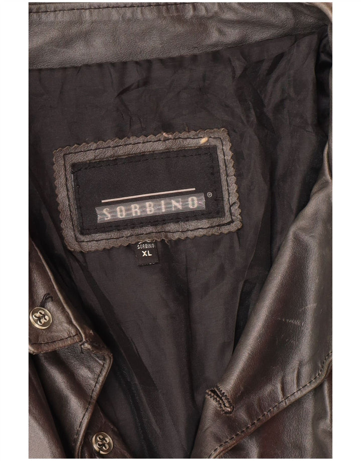 SORBINO Herre læderjakke UK 42 XL Grå