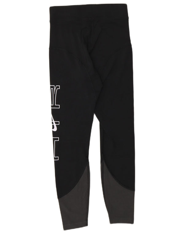 Nike Dame Grafiske Leggings UK 8 Small Black Bomuld Sports