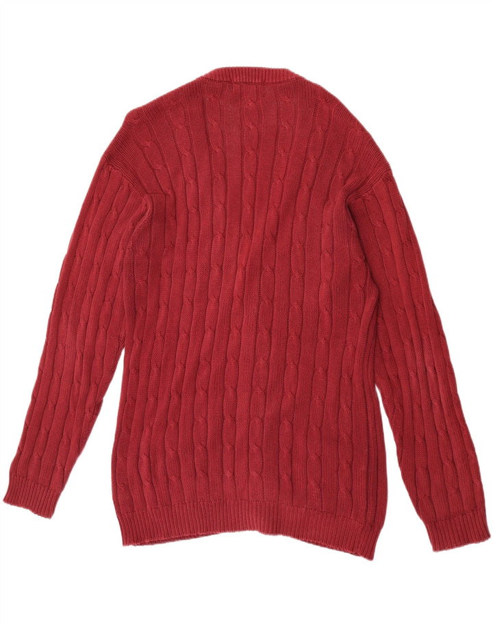 VINTAGE Herre Cardigan Sweater Large Burgundy