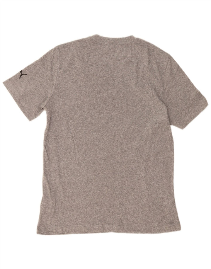 Puma Herre grafisk T-shirt Top mellemgrå bomuld