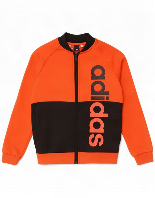 Adidas Grafisk træningsdragt topjakke til drenge 9-10 år Orange Colourblock