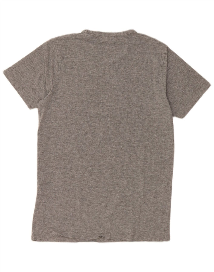 JACK & JONES Herre T-shirt Top Medium Grey Flecked Bomuld