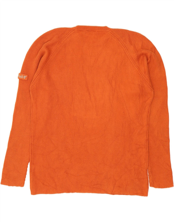 TIMBERLAND Mens Crew Neck Jumper Sweater Large Orange Cotton Vintage Timberland and Second-Hand Timberland from Messina Hembry 
