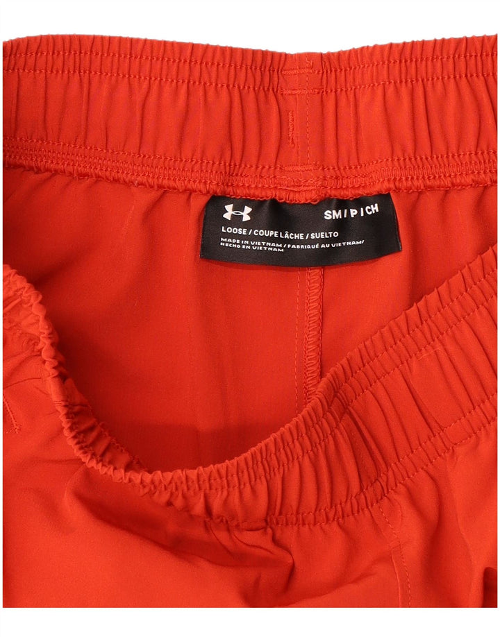 UNDER ARMOUR Sportsshorts til mænd Small Orange Colourblock