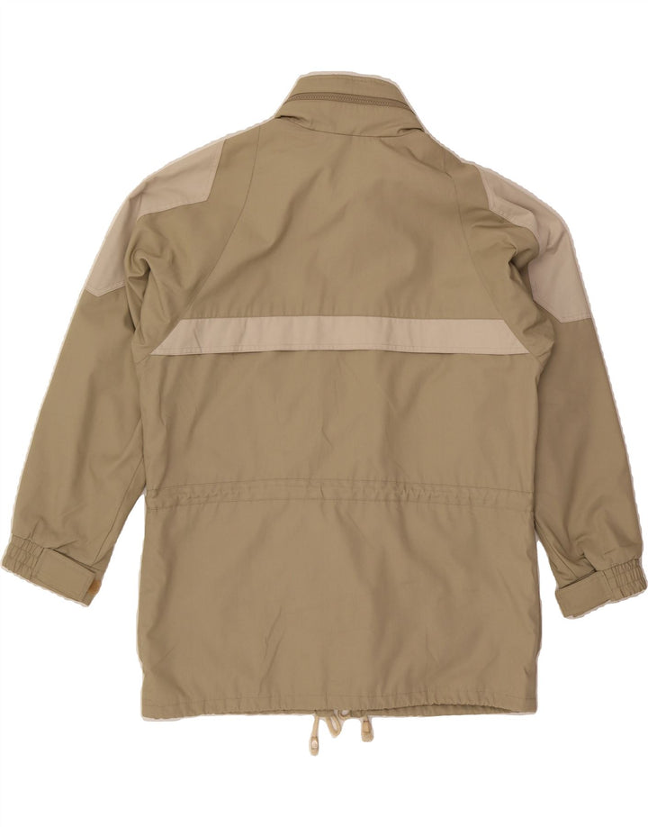 VINTAGE Womens Windbreaker Jacket EU 38 Medium Khaki Polyester Vintage Vintage and Second-Hand Vintage from Messina Hembry 