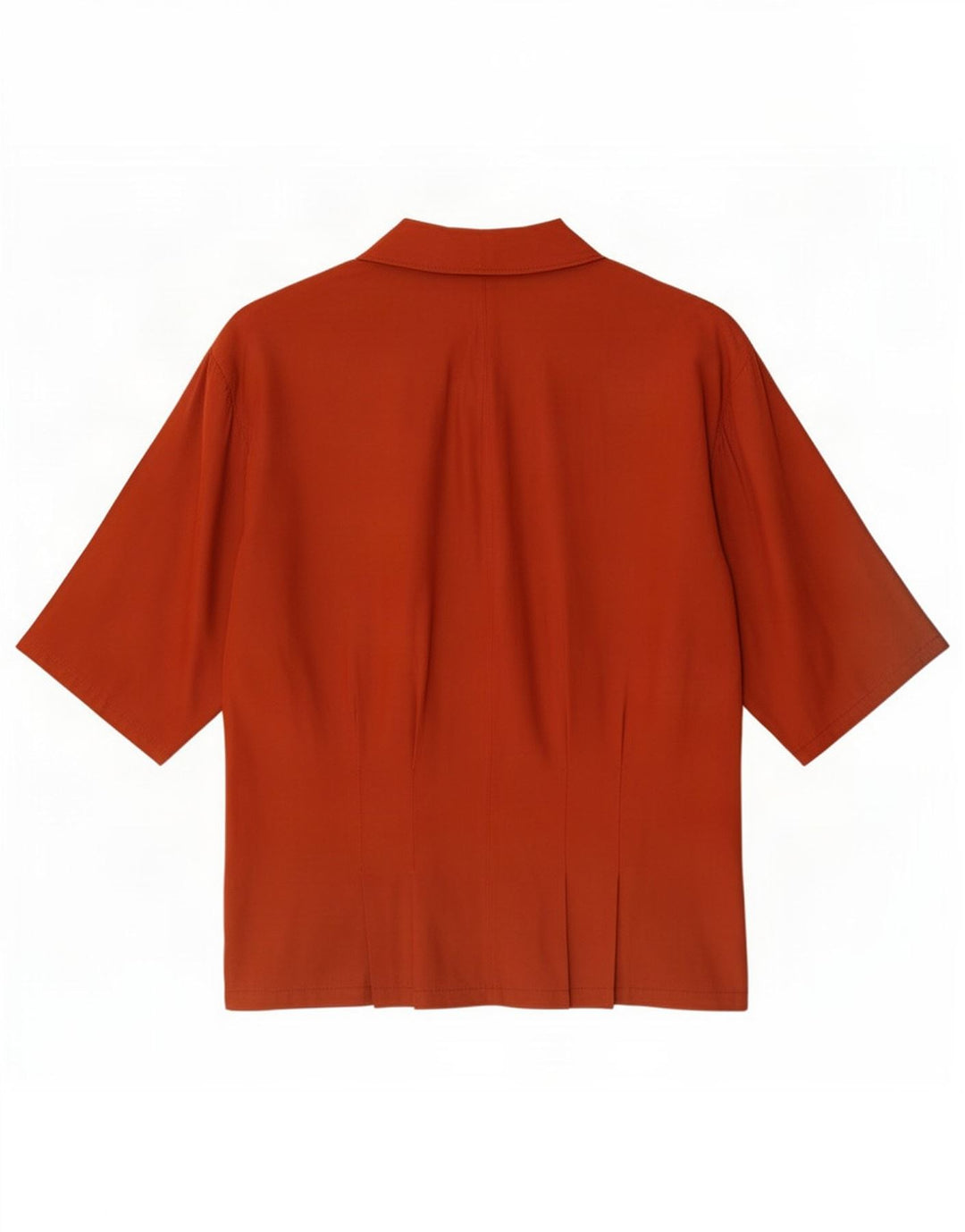 Vintage Dame bluse Top UK 14 Medium Rød