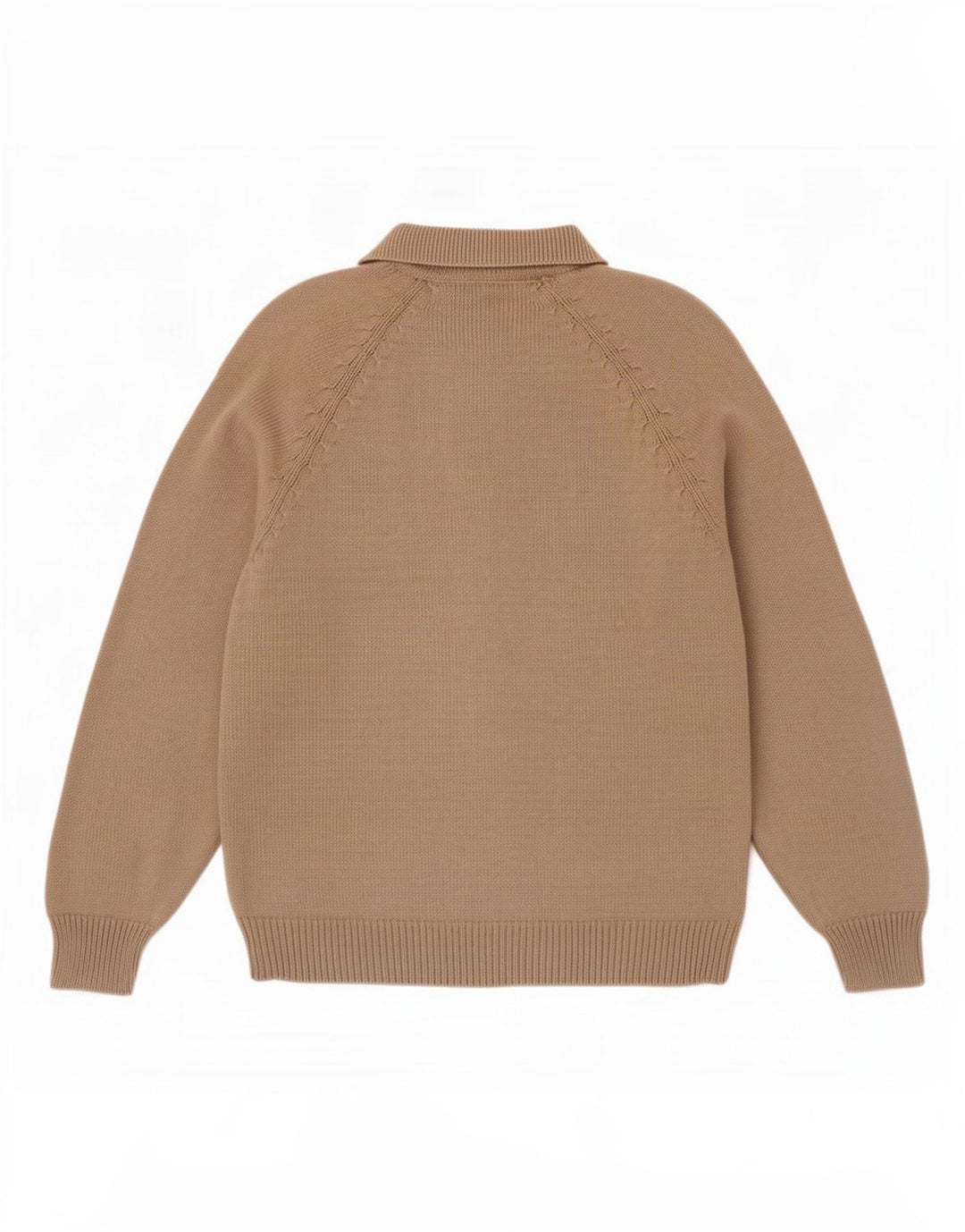 Trussardi Herre Polo Neck Jumper Sweater Medium Beige