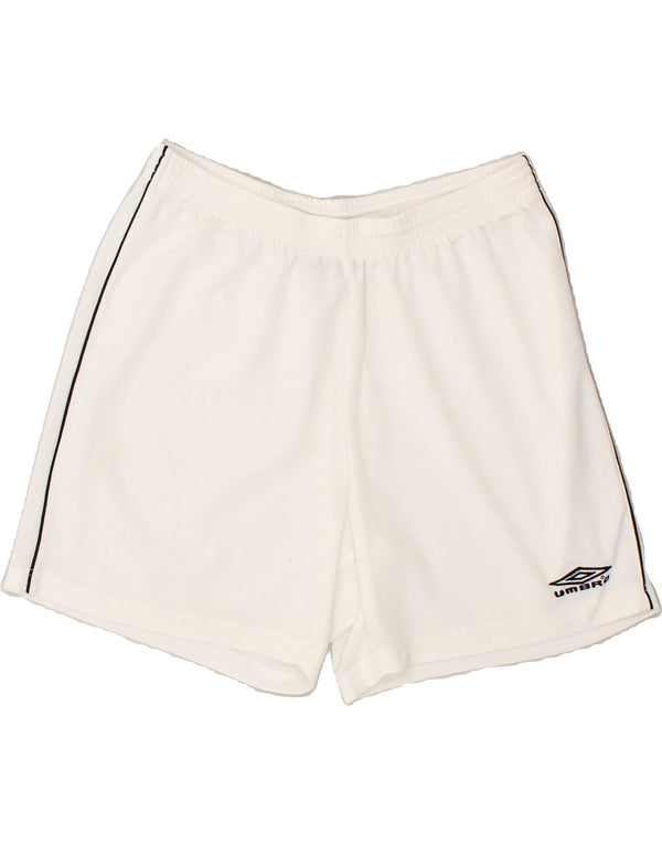 UMBRO Mens Graphic Sport Shorts UK 44/46 XL White Polyester