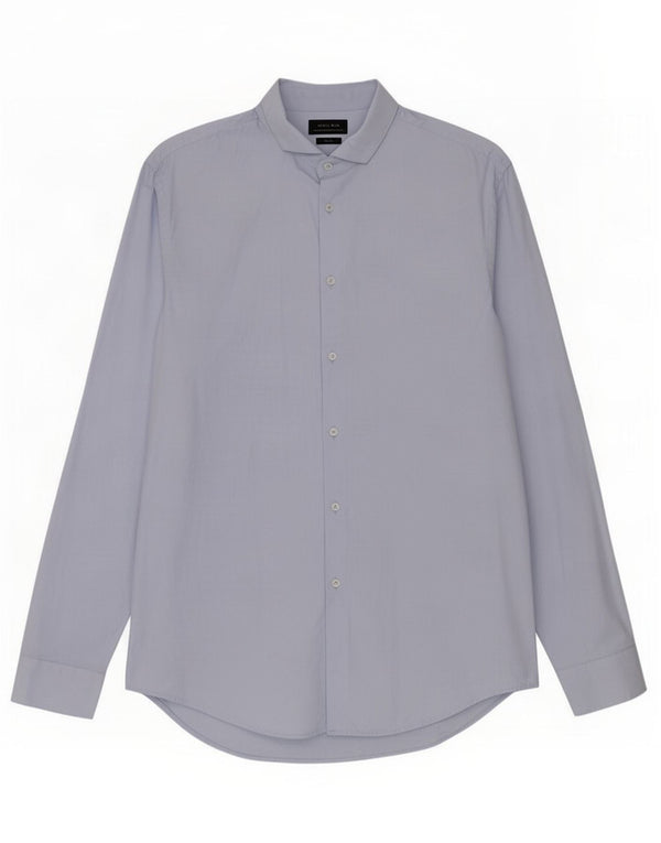 Zara Mens Slim Fit Shirt XL Blue