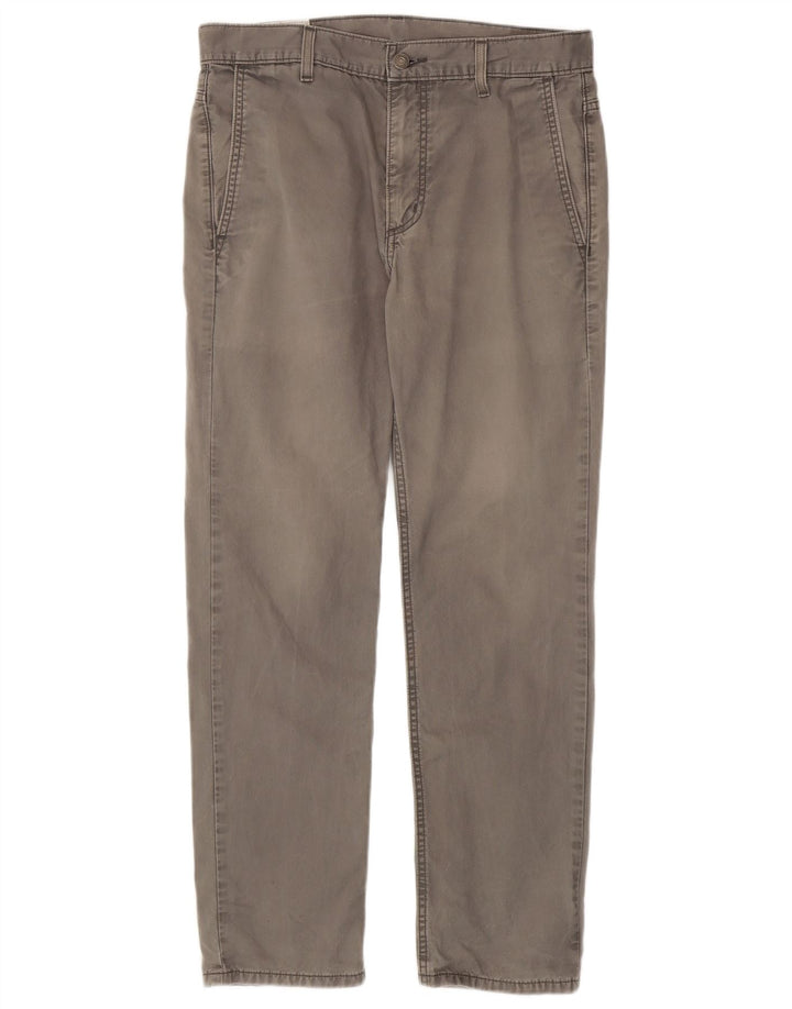 Levi's Slim Chino-bukser til mænd W31 L30 Grå bomuld
