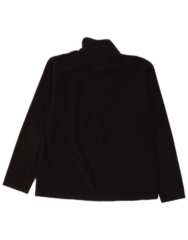 Diadora Fleece Jumper med lynlås til kvinder UK 18 XL Sort Polyester