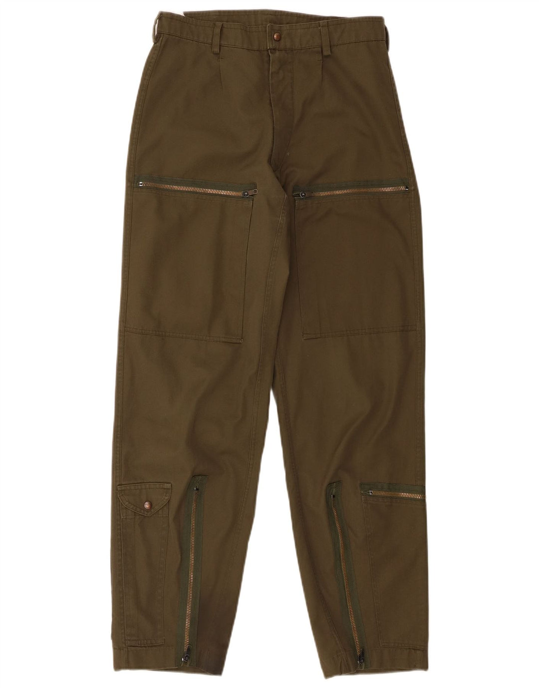 Vintage Herre tilspidsede Cargo Bukser W30 L30 Grøn