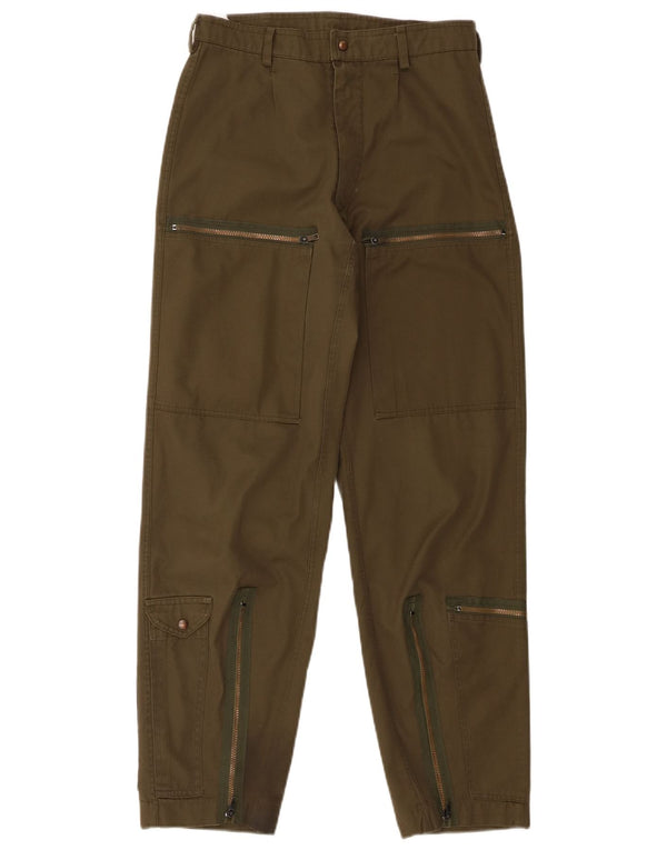 Vintage Herre tilspidsede Cargo Bukser W30 L30 Grøn