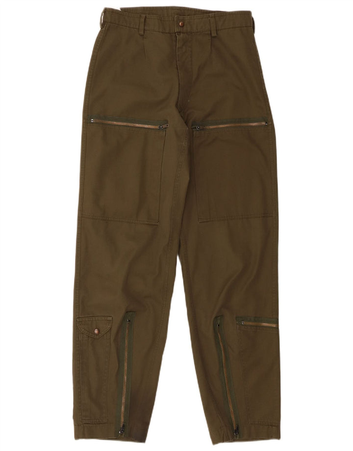 Vintage Herre tilspidsede Cargo Bukser W30 L30 Grøn
