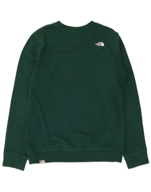 The North Face Boys Grafisk Sweatshirt Jumper 14-15 år XL Grøn Bomuld