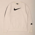 Nike grafisk sweatshirt til mænd, stor hvid bomuld