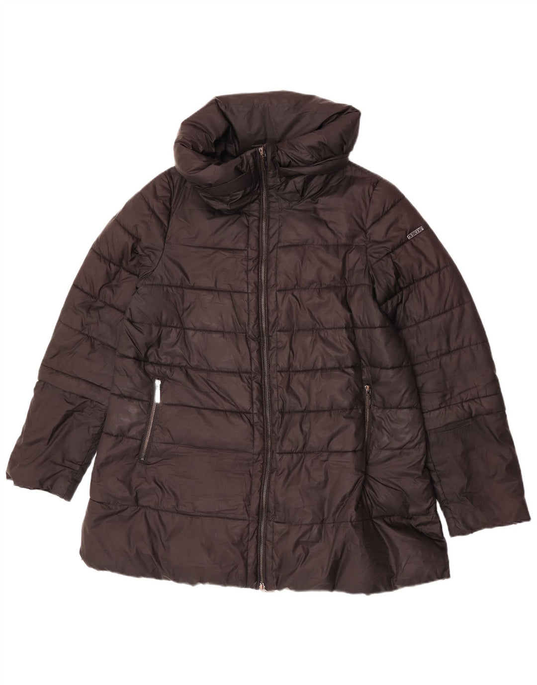 Geox Respira Dame Oversized Polstret Jakke UK 10 Lille Sort Polyester