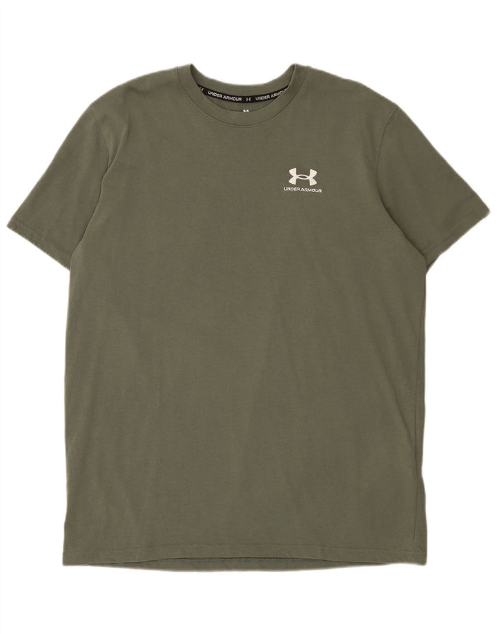 Under Armour Herre T-Shirt Top Stor Khaki Bomuld