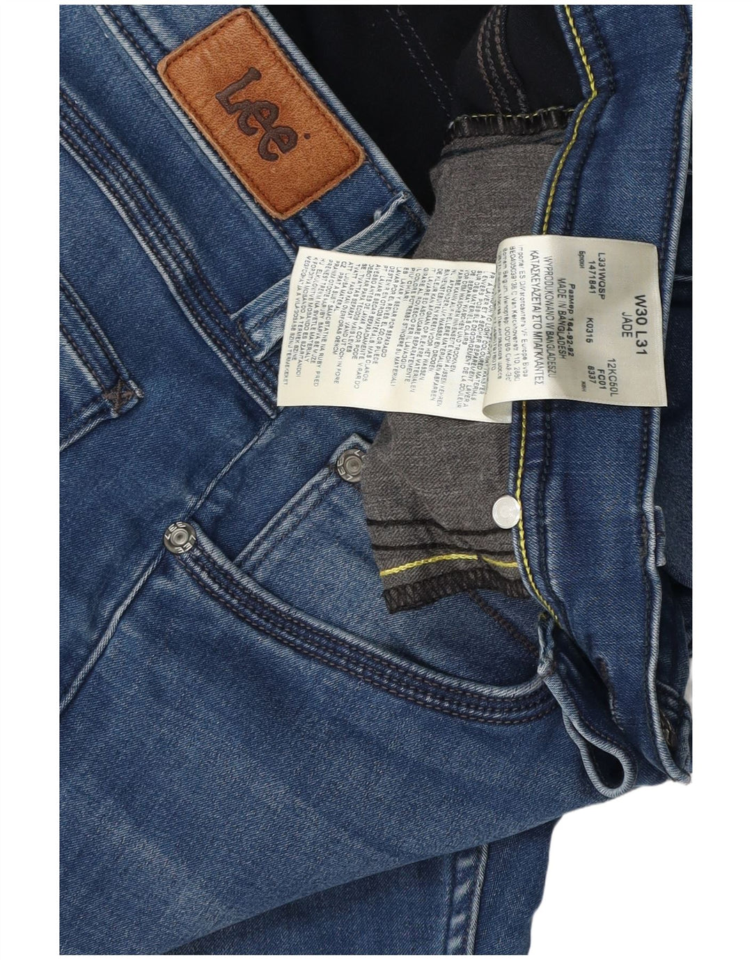 LEE Dame Jade Slim Jeans W30 L29 Blå Bomuld
