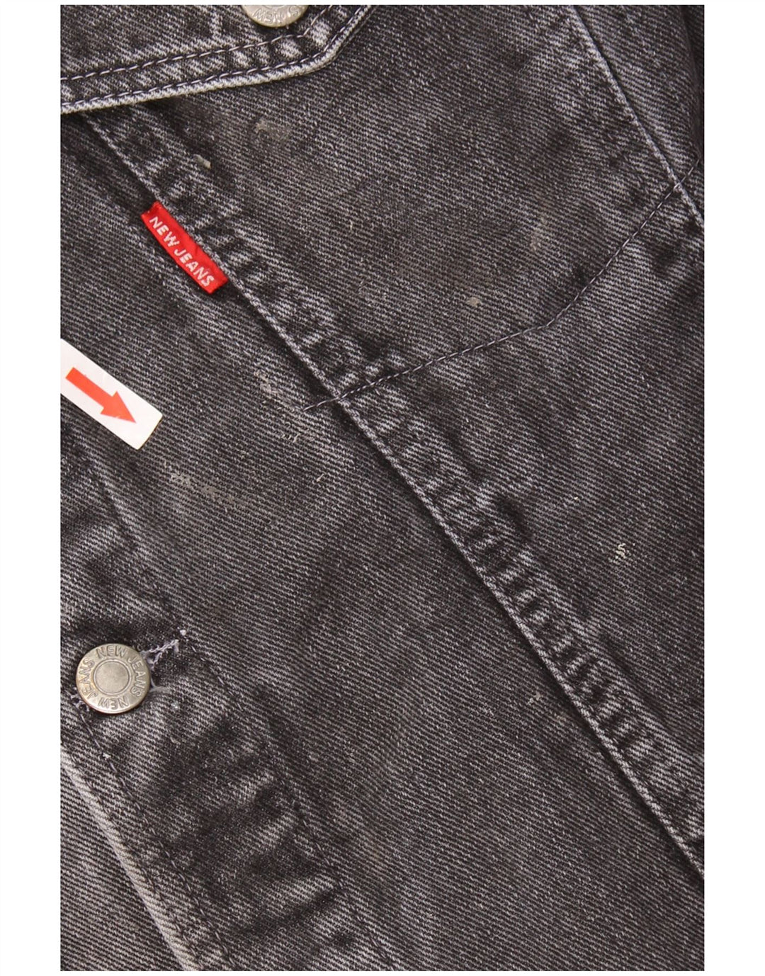 New Jeans Dame Denim Jacket UK 18 XL Sort