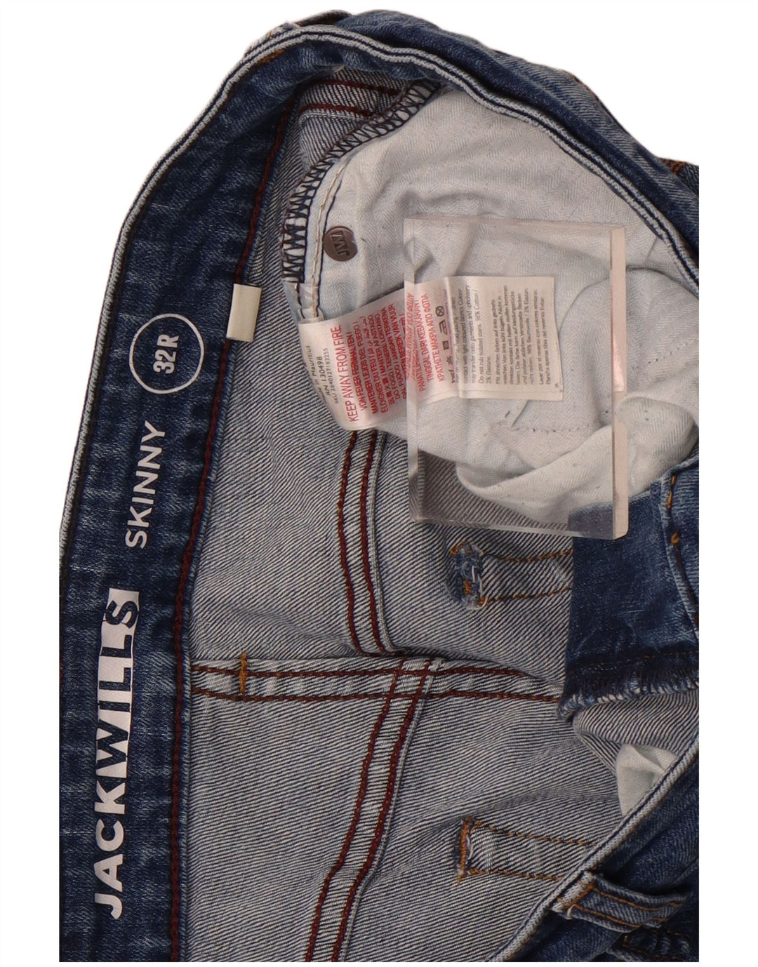 Jack Wills Herre Skinny Jeans W32 L32 Blå Bomuld