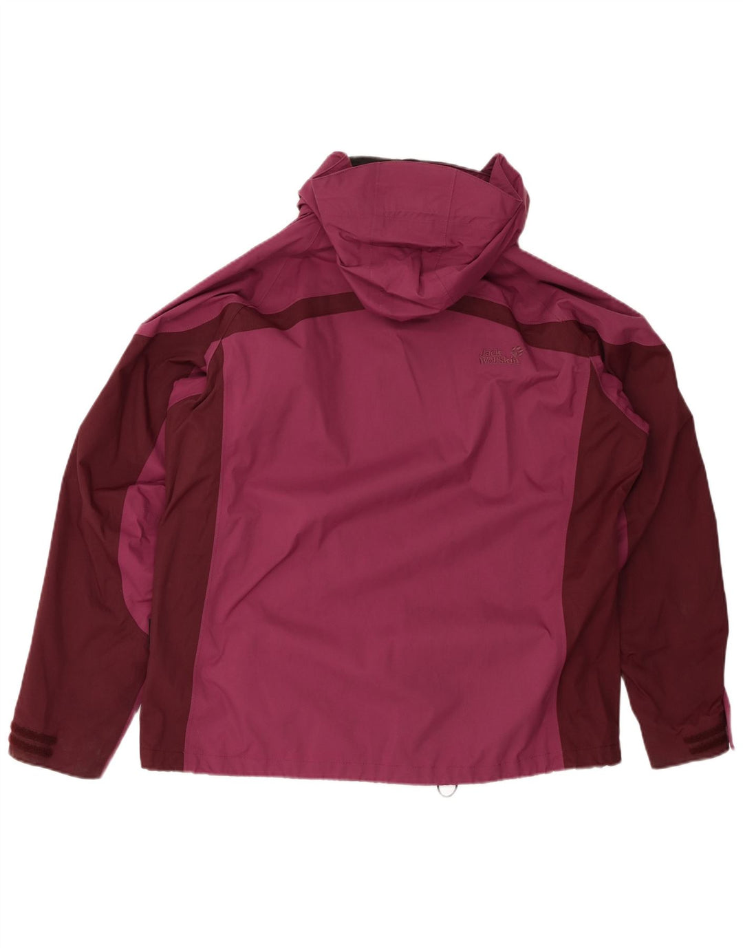 JACK WOLFSKIN oversized regnjakke til kvinder UK 18/20 XL Burgundy
