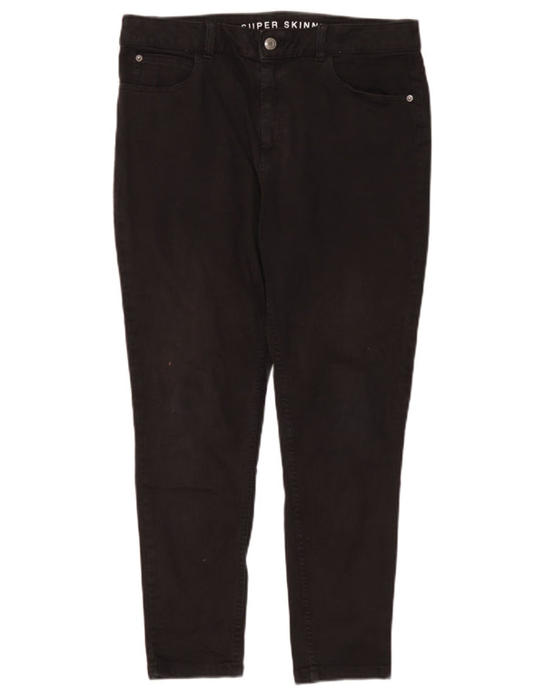 Marks & Spencer Dame Super Skinny Jeans UK 14 Large W32 L26 Sort Bomuld