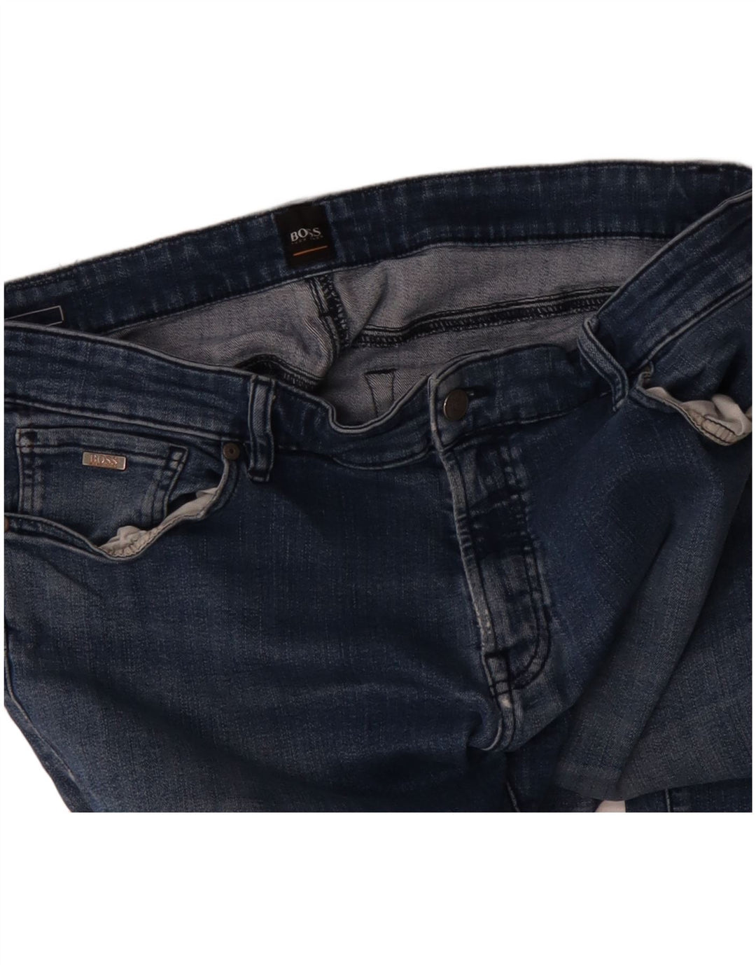 Hugo Boss Straight Jeans til mænd W38 L31 Blå