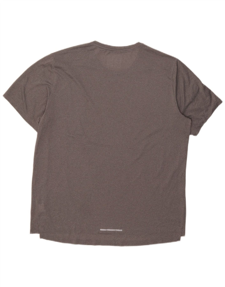 Nike Herre Dri Fit T-Shirt Top XL Grå Polyester