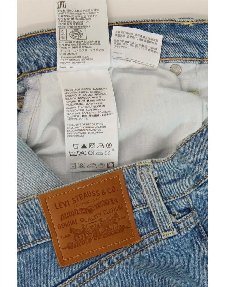 Levi's Dame Ribcage Denim Shorts W32 Large Blue Bomuld