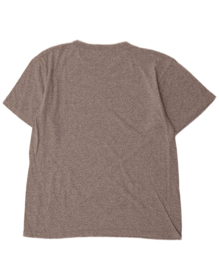 Champion Herre Grafisk T-Shirt Top Stor Grå Flecked