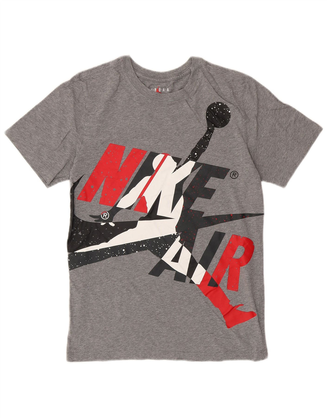 Jordan Herre grafisk T-shirt top lille grå bomuld
