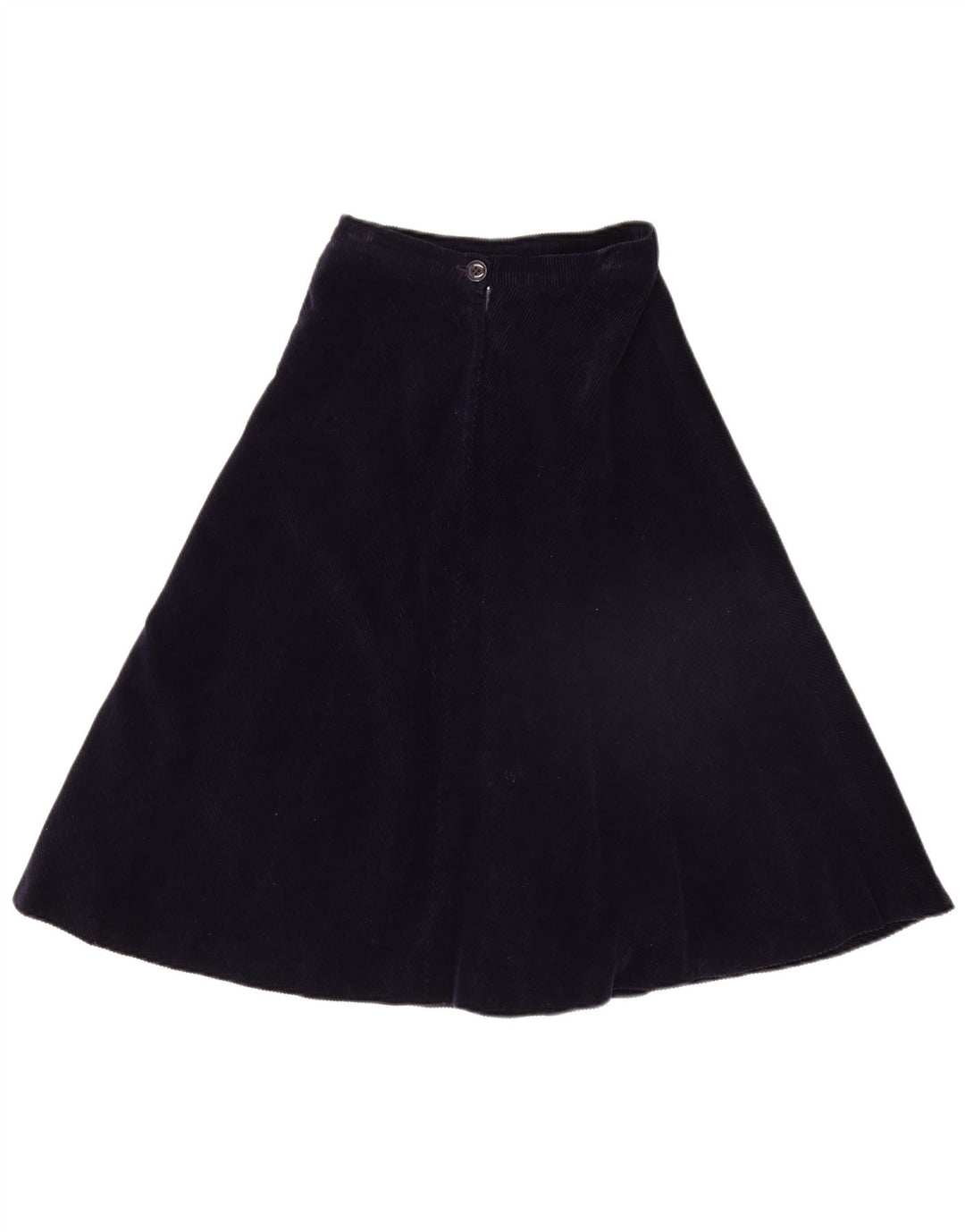 PIERRE D'ALBY Damefløjl 2-delt nederdelsæt UK 10 Small W24 Marineblå