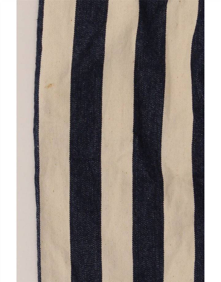 Karen Kane Kvinder High Rise Bermuda Shorts W28 Mellem marineblå stribet