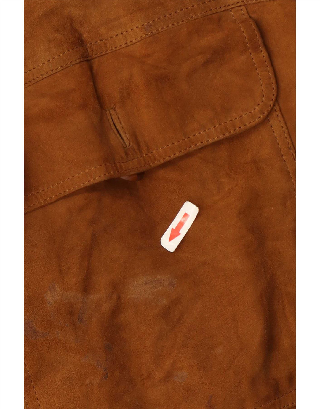 Vintage herre ruskind bomberjakke IT 56 3XL beige læder