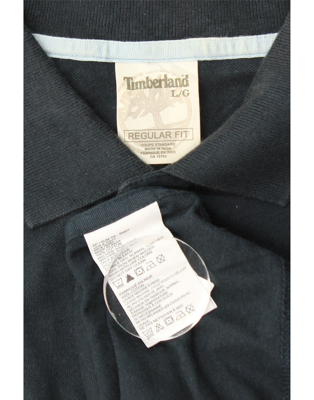 TIMBERLAND Herre Regular Fit poloshirt Stor marineblå bomuld