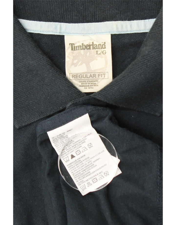 TIMBERLAND Herre Regular Fit poloshirt Stor marineblå bomuld