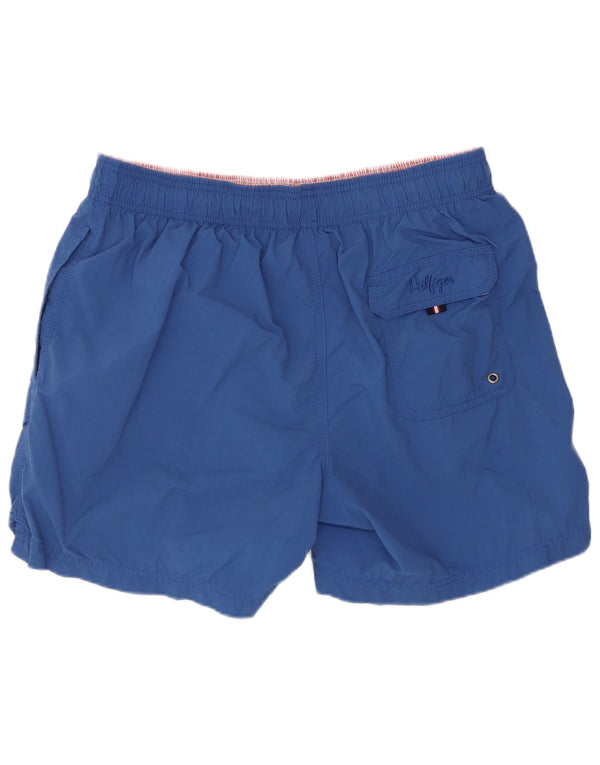 Tommy Hilfiger Herre almindelige svømmeshorts Medium Blue Nylon Sports