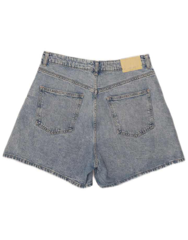 ZARA denimshorts til kvinder EU 40 Medium W30 Blå