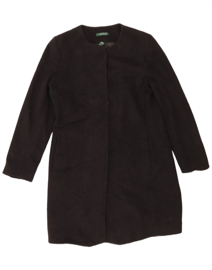 Ralph Lauren Dame Overfrakke US 10 Stor Sort Uld