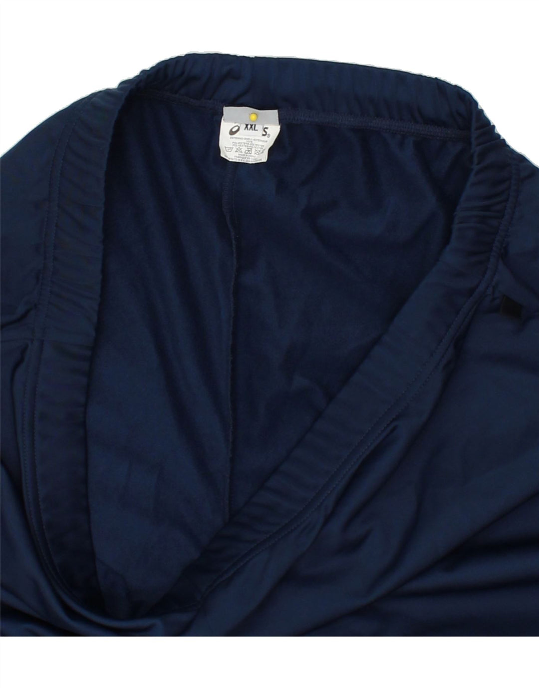 ASICS Mens Tracksuit Trousers 2XL  Navy Blue Polyester Vintage Asics and Second-Hand Asics from Messina Hembry 