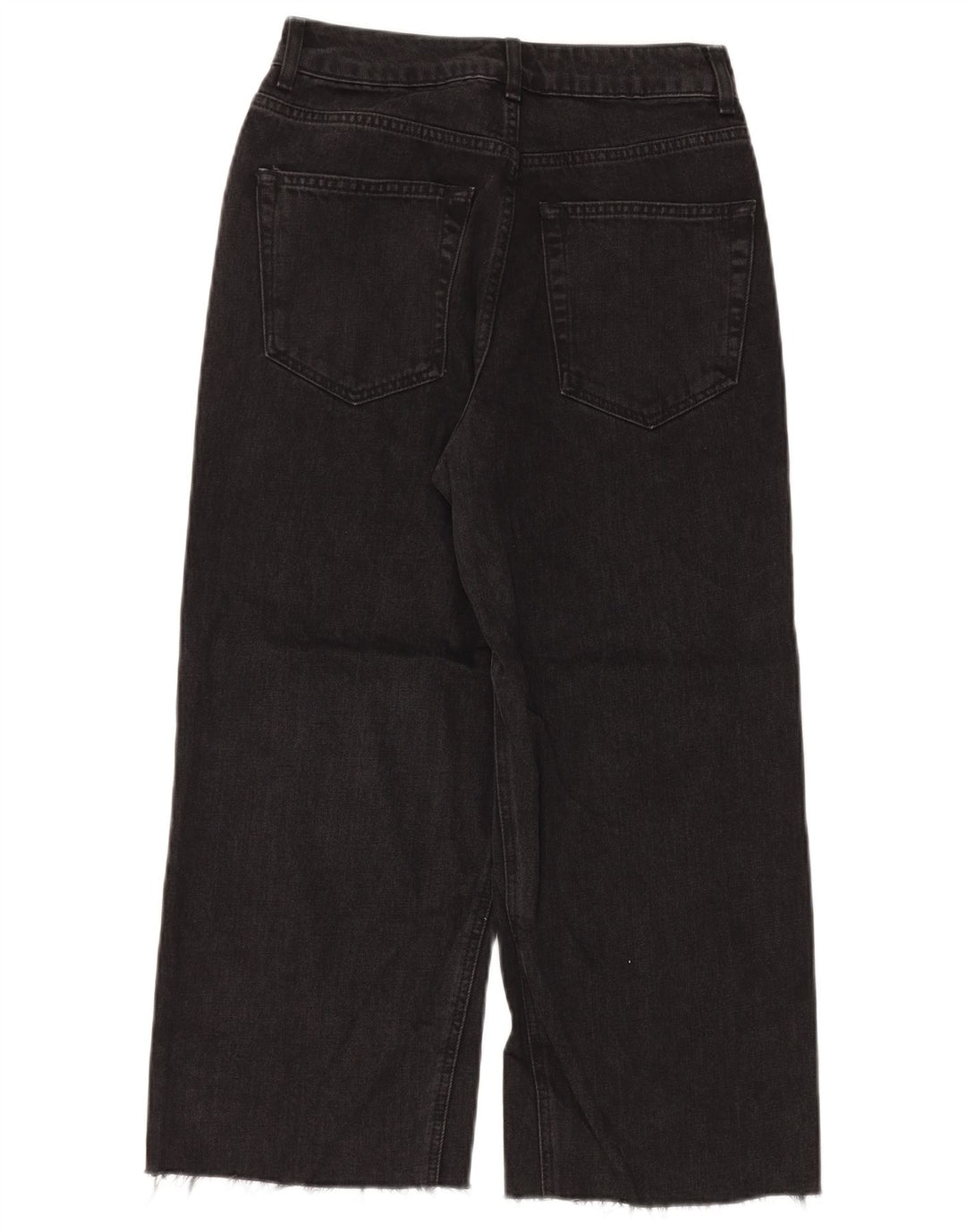 TOPSHOP Dame jeans med brede ben W28 L23 Sort polyester