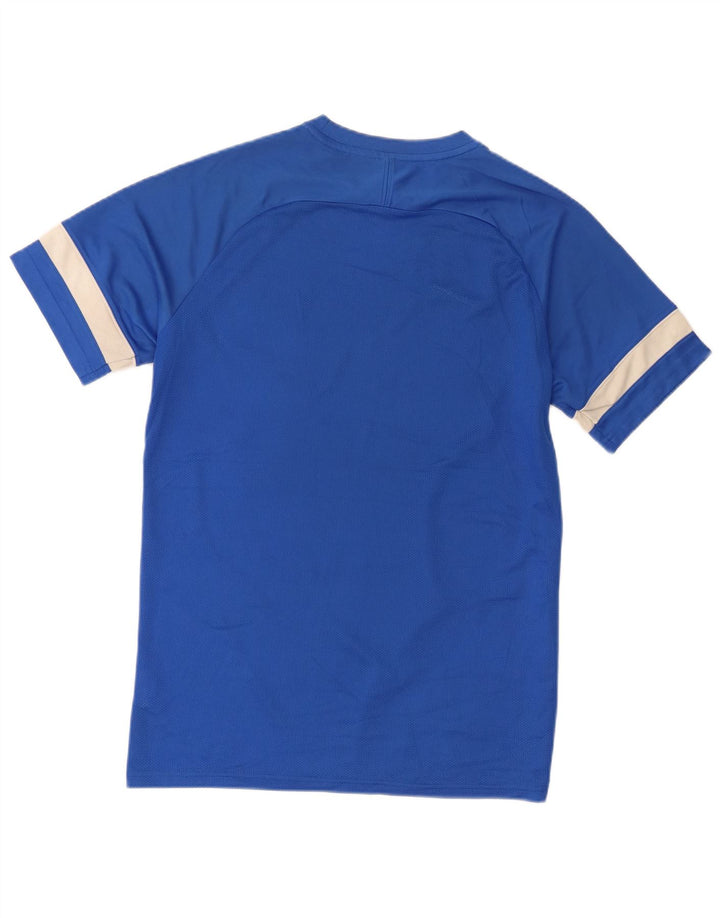 Nike Herre Dri Fit T-Shirt Top Stor Blå Colourblock Polyester