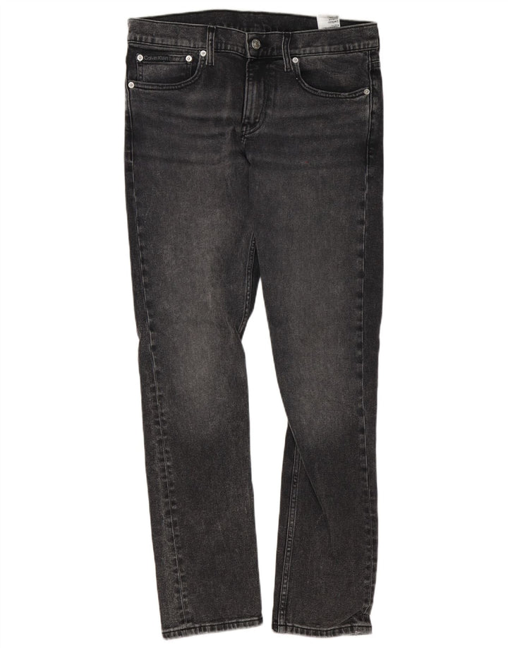 Calvin Klein Herre Slim Jeans W32 L32 Grå Bomuld